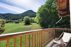 Balcon avec vue sur les pistes de Serre Chevalier